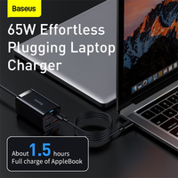 Baseus PD 65W GaN ładowarka 4 USB szybkie ładowanie 4.0 3.0 typ C ładowarka USB dla iPhone 13 12 Pro Max szybka ładowarka do laptopa Macbook 3